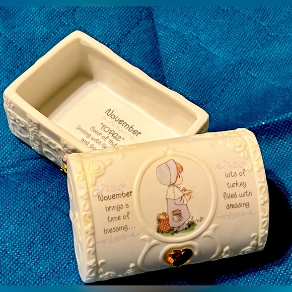 Precious Moments Other - November Precious Moments Trinket Treasure Box